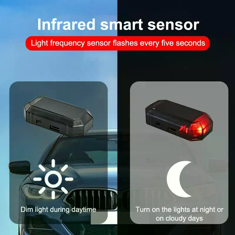 Car Mini LED Solar Power Warni - Outdoor Lighting Wireless incelemesi ve fiyatı