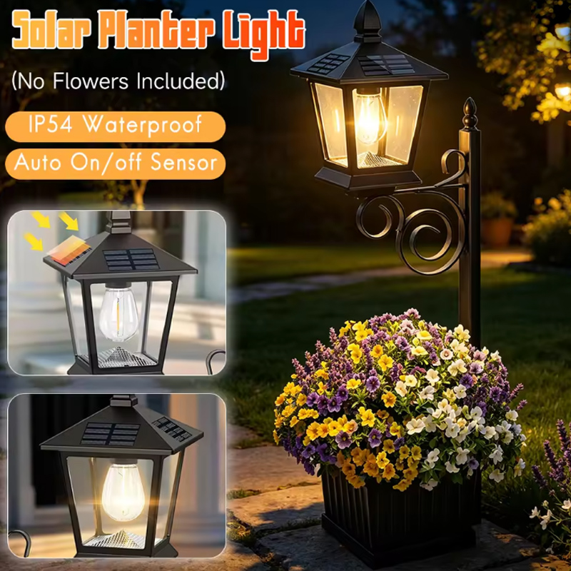 2-in-1 Solar Garden Planter La - Outdoor Lighting In Ground incelemesi ve fiyatı