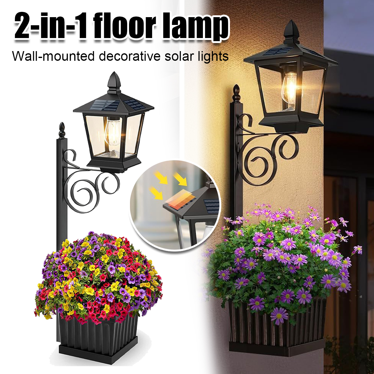 2-in-1 Solar Garden Planter La - Outdoor Lighting In Ground incelemesi ve fiyatı