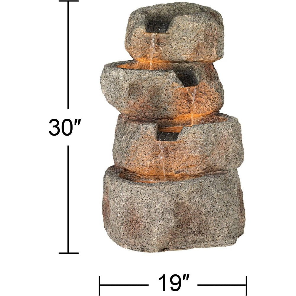 Glacial Rock Zen Rustic Outdoo - Outdoor Lighting Deck incelemesi ve fiyatı