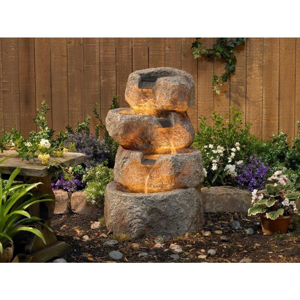 Glacial Rock Zen Rustic Outdoo - Outdoor Lighting Deck incelemesi ve fiyatı