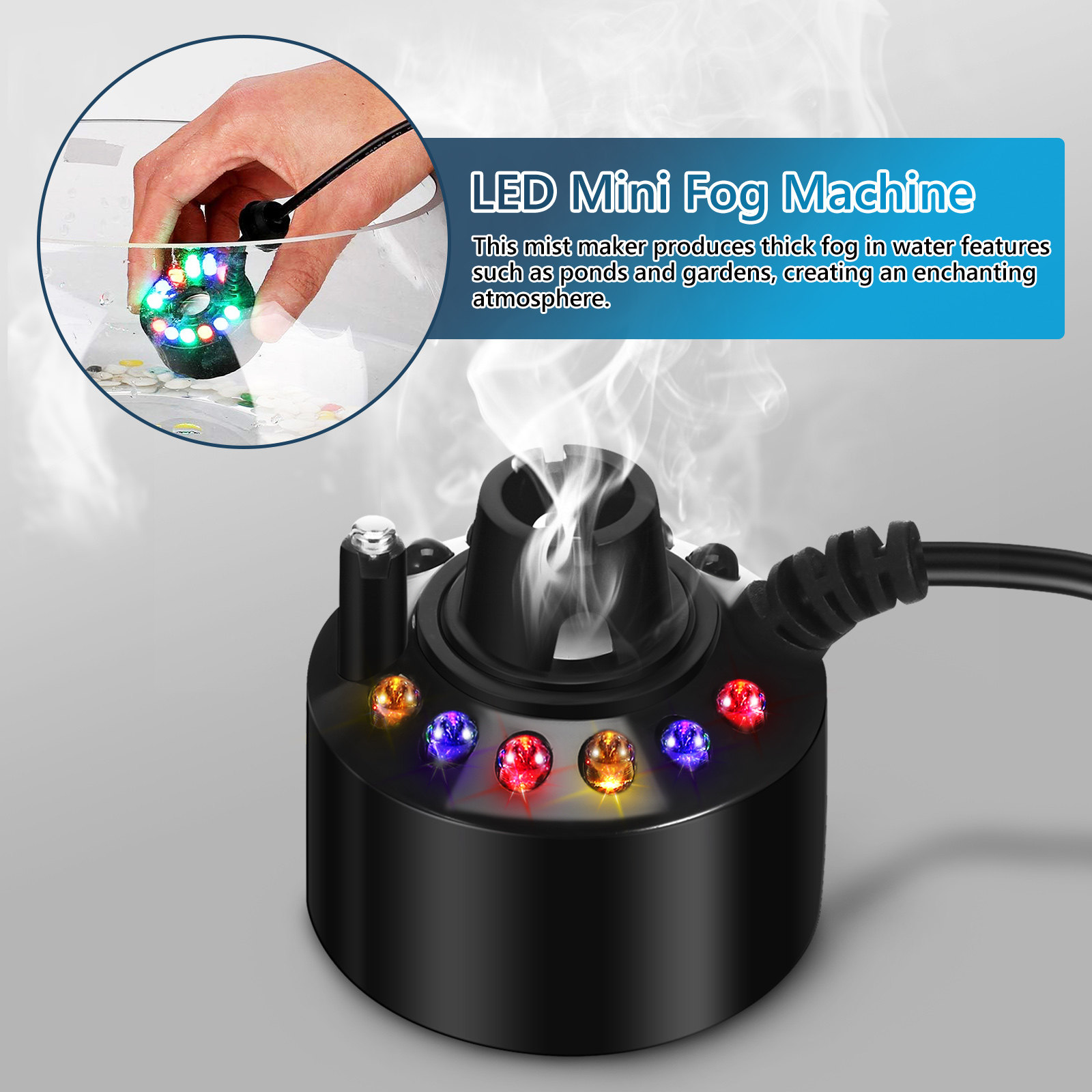 Mist Maker Fogger LED Mini Fog - Pond Light Submersible incelemesi ve fiyatı