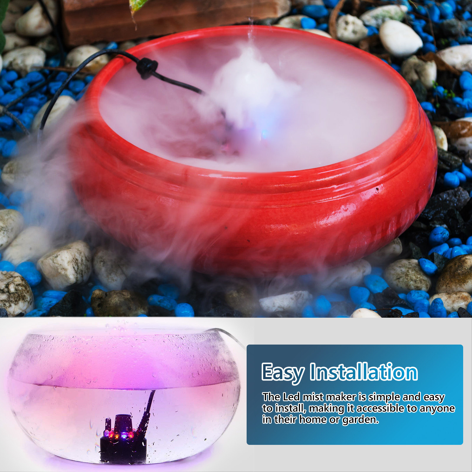 Mist Maker Fogger LED Mini Fog - Pond Light Submersible incelemesi ve fiyatı
