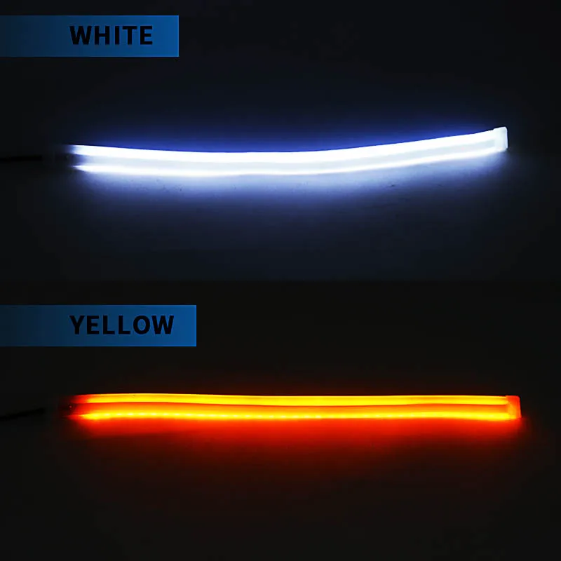 2 PCS DRL Car Flexible LED Day - Waterproof Led Strip incelemesi ve fiyatı