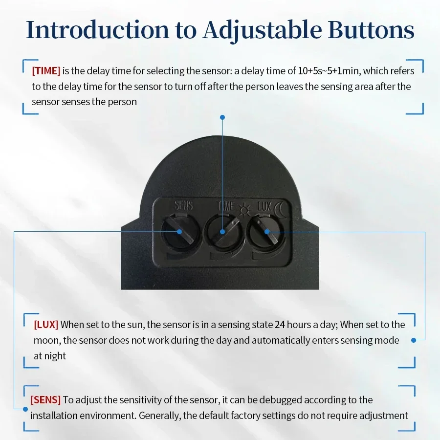 PIR Motion Sensor 220V 110V 12 - Outdoor Lighting Motion Sensor incelemesi ve fiyatı