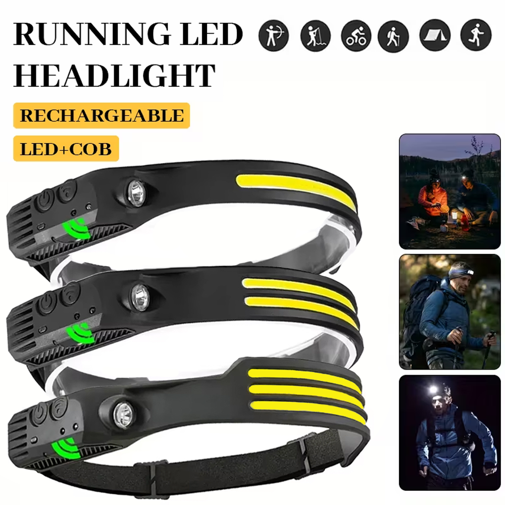 COB LED Induction Headlamp USB - Outdoor Lighting Globes incelemesi ve fiyatı